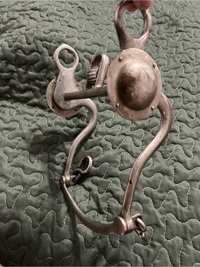Buermann silver steel star horse bit